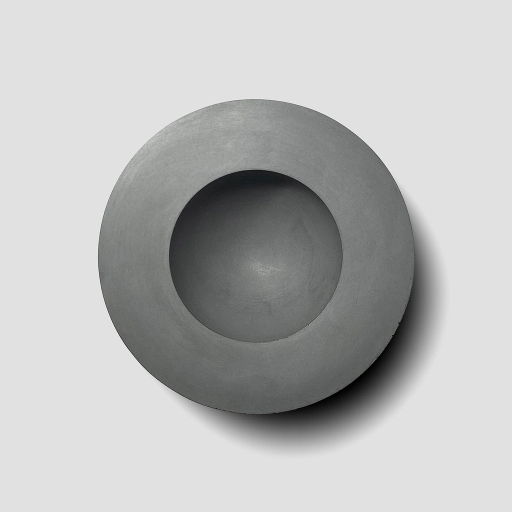 concrete and wax handmade grey concrete small bowl tableware