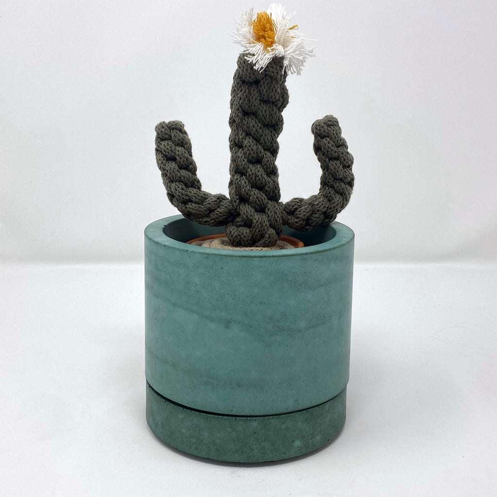 concrete and wax super seconds festival group of mini concrete candle  holders