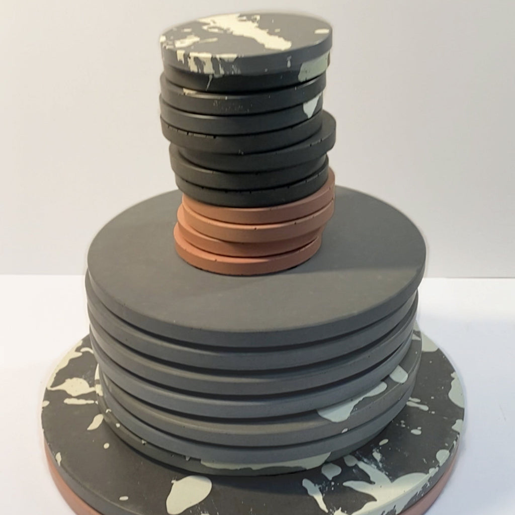 concrete and wax super seconds festival sample branch candle holders