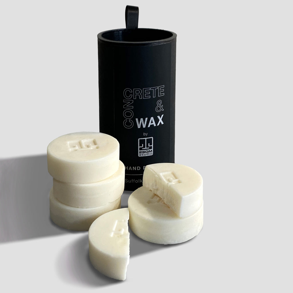 concrete and wax home fragrance tube of soy wax scented wax melts gift