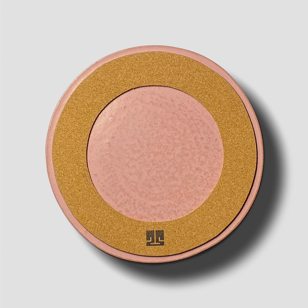 concrete and wax large blush pink handmade concrete bowl
