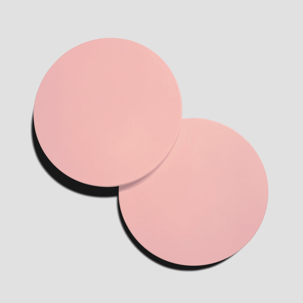 concrete and wax handmade blush pink concrete placemat set tableware gift homeware unique