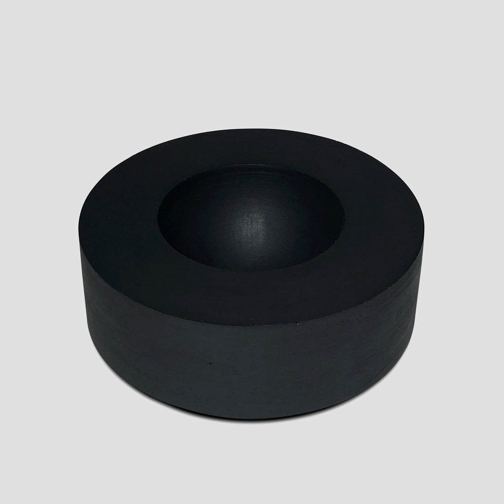concrete and wax handmade black concrete small bowl tableware