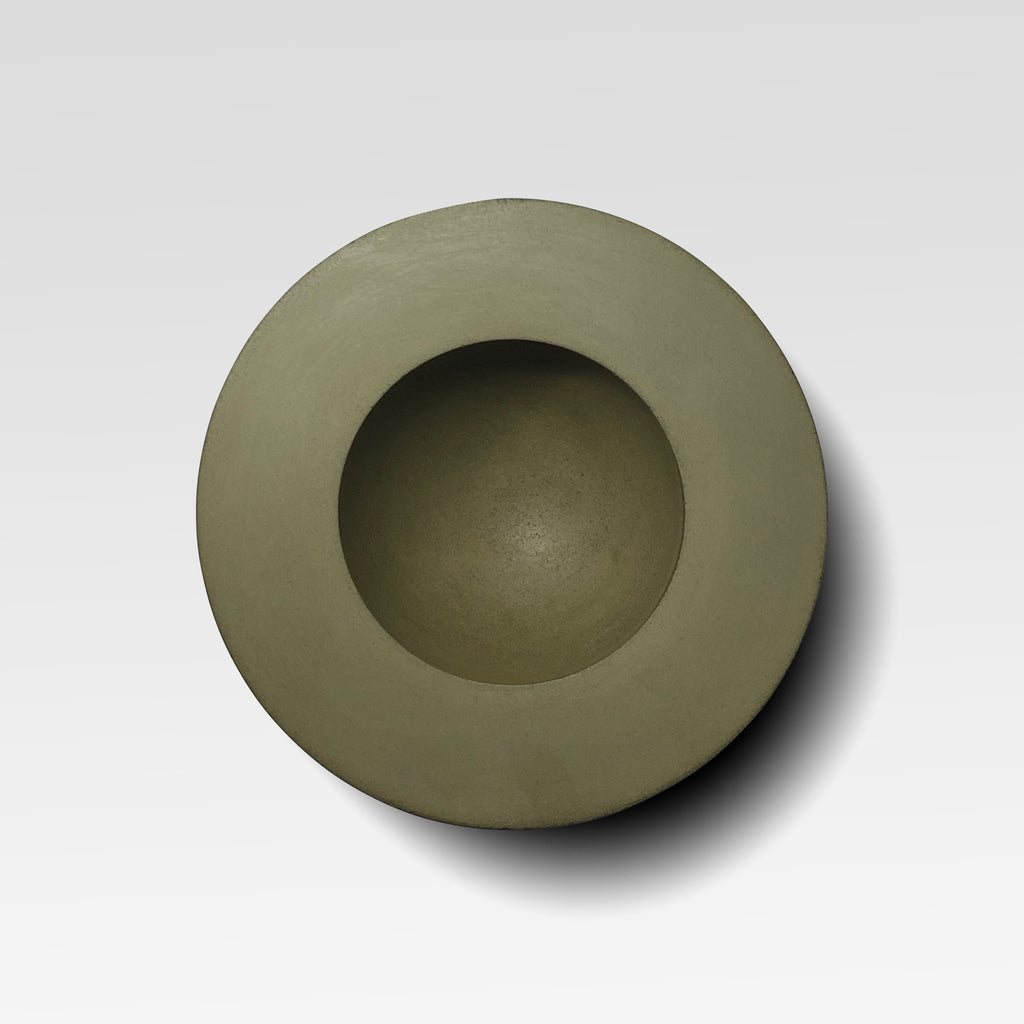 handmade olive green concrete small bowl tableware