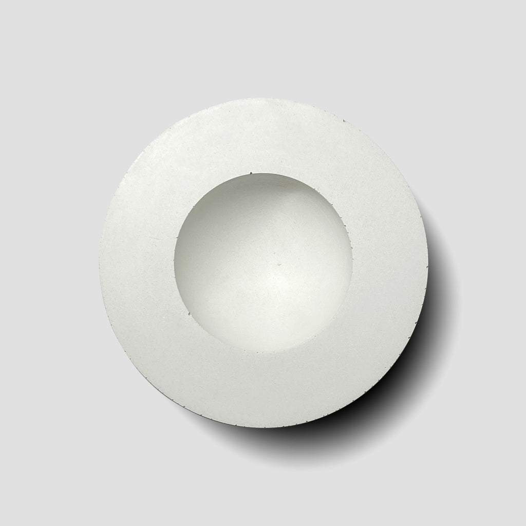 concrete and wax handmade white concrete small bowl tableware