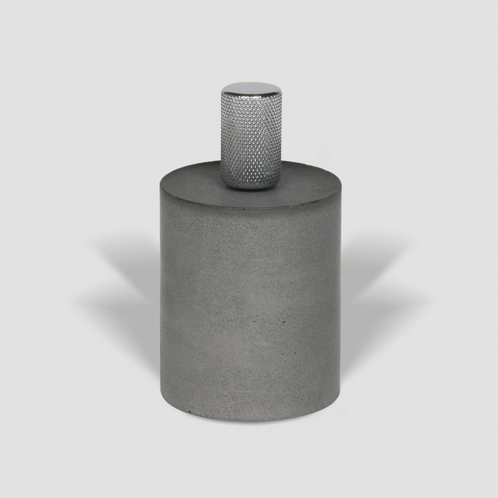concrete and wax handmade grey concrete candle snuffer homeware gift